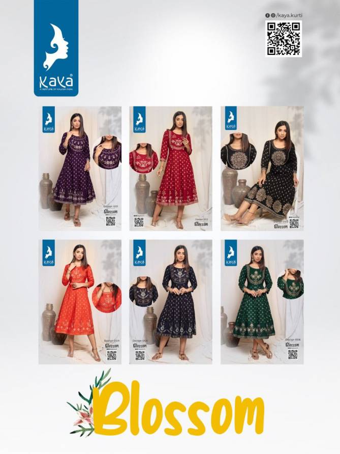 Kaya Blossom New Designer Ethnic Wear Anarkali Kurti Collection